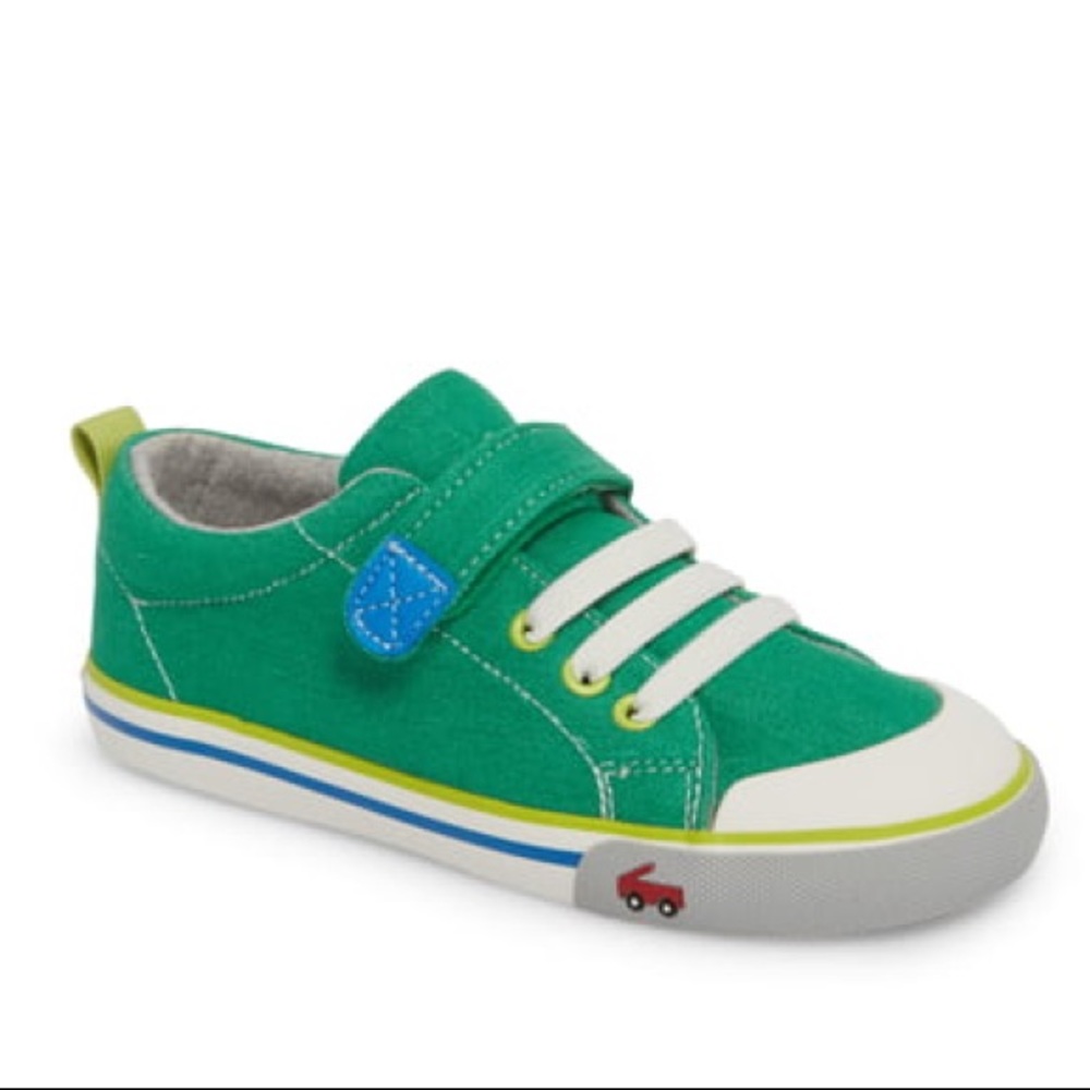 See Kai Run Stevie II Green Denim NEW WITH TAGS